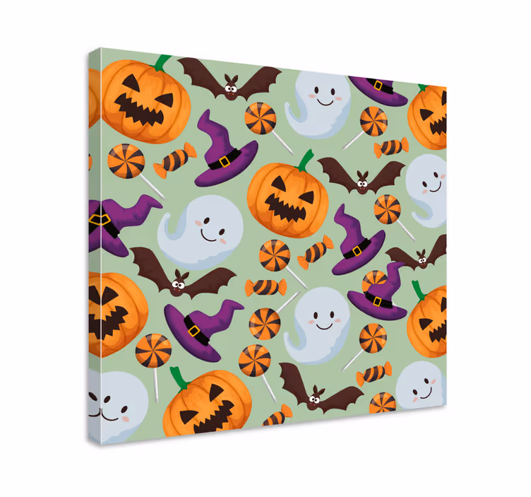 Obraz pre teenagera hravé prvky halloweenu - Tenstickers