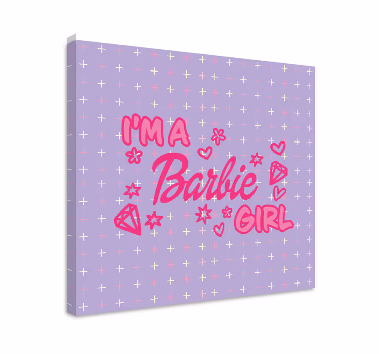 Som barbie dievča citát obrazy na stenu - Tenstickers