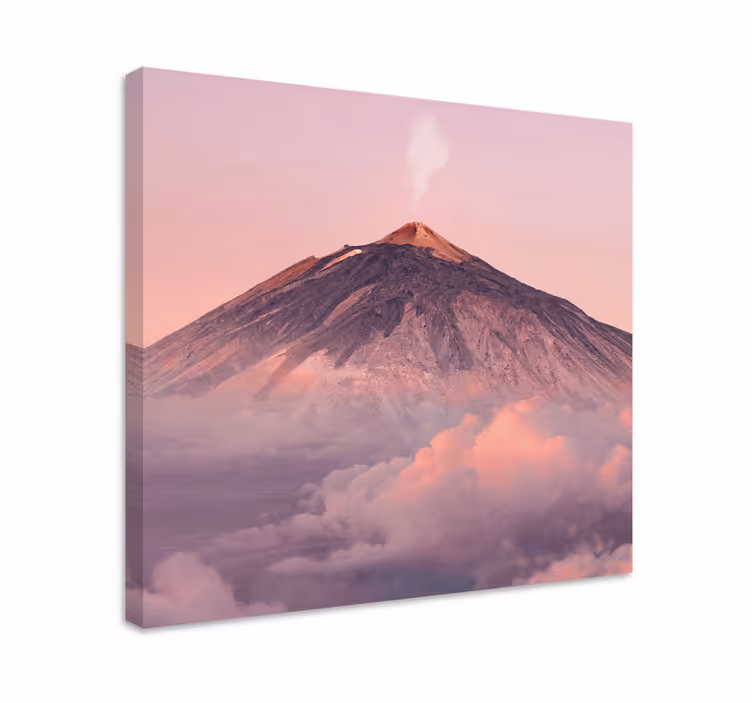 obraz panoráma erupcia aktívnej sopky - Tenstickers