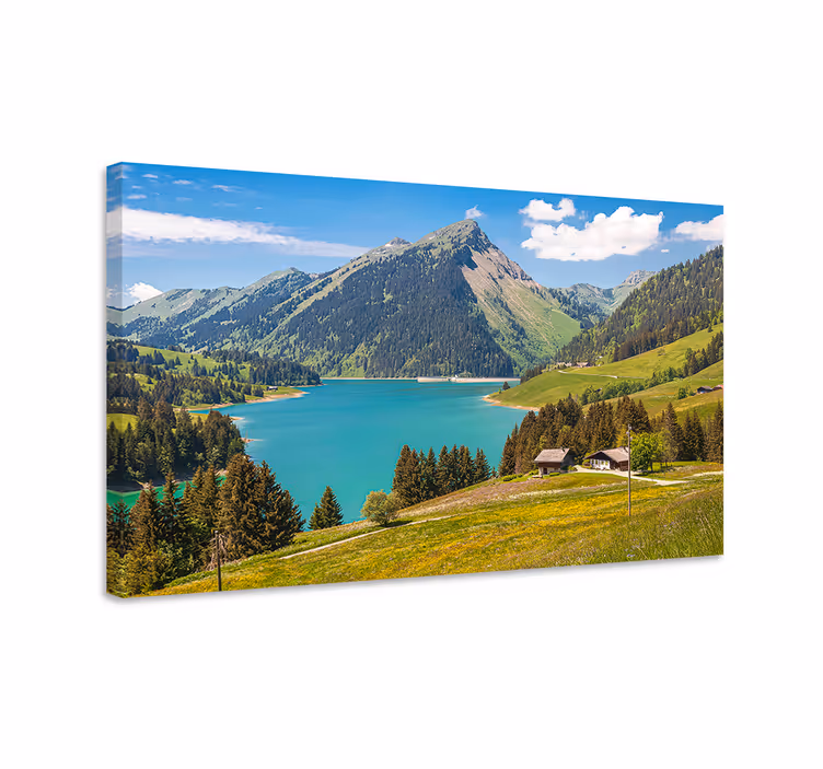 obraz panoráma alpská pokojná scéna - Tenstickers