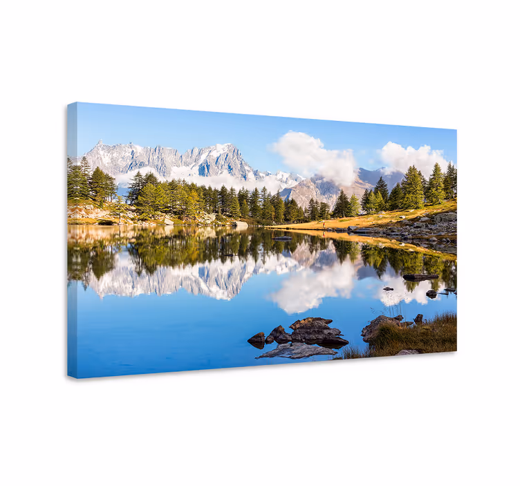 Obraz panoráma horské odrazy výhľad - Tenstickers