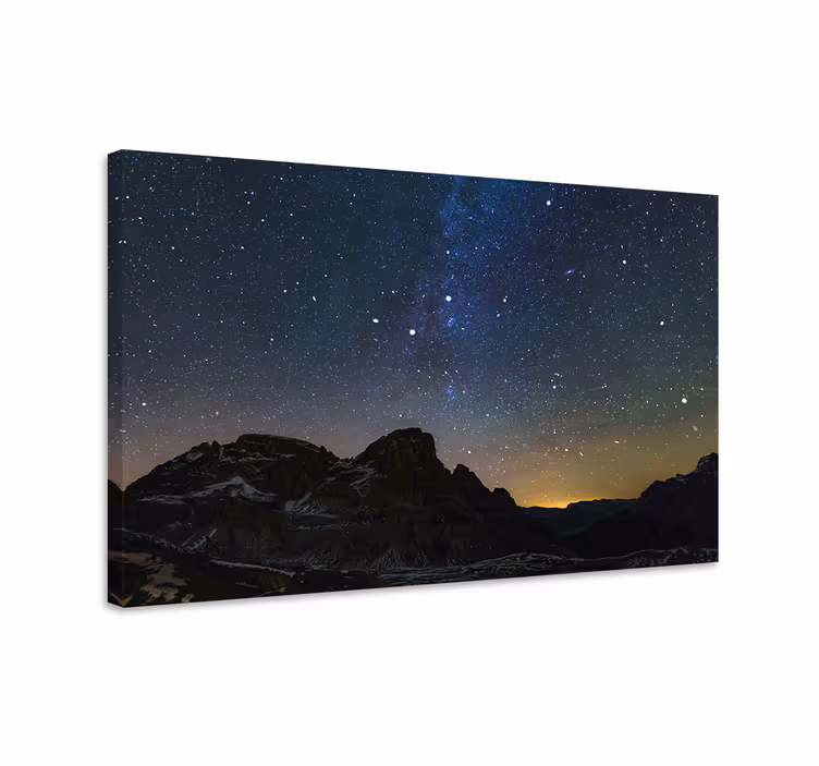 Obraz panoráma horské nočné nebo - Tenstickers