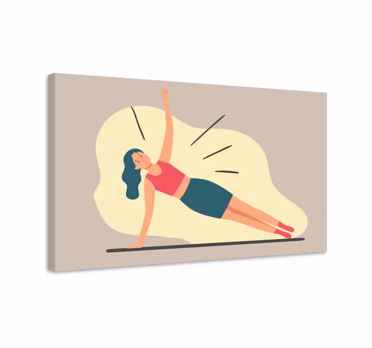 Obraz na stenu šport fitness póza - Tenstickers