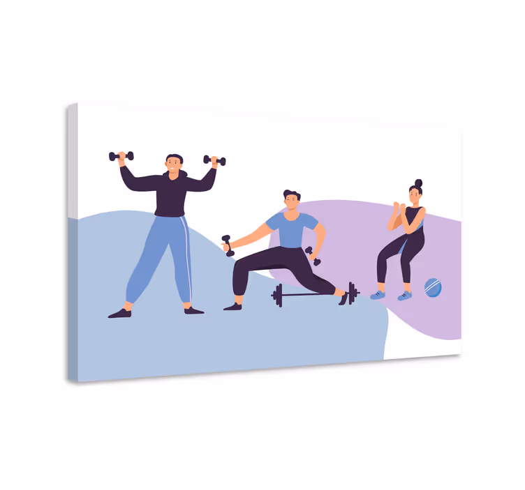 Obraz na stenu šport pre nadšencov fitness tréningu - Tenstickers
