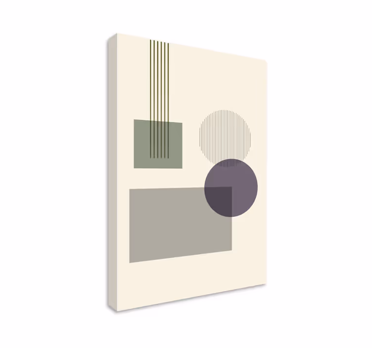 Mäkké geometrické tvary moderné obrazy na stenu - Tenstickers