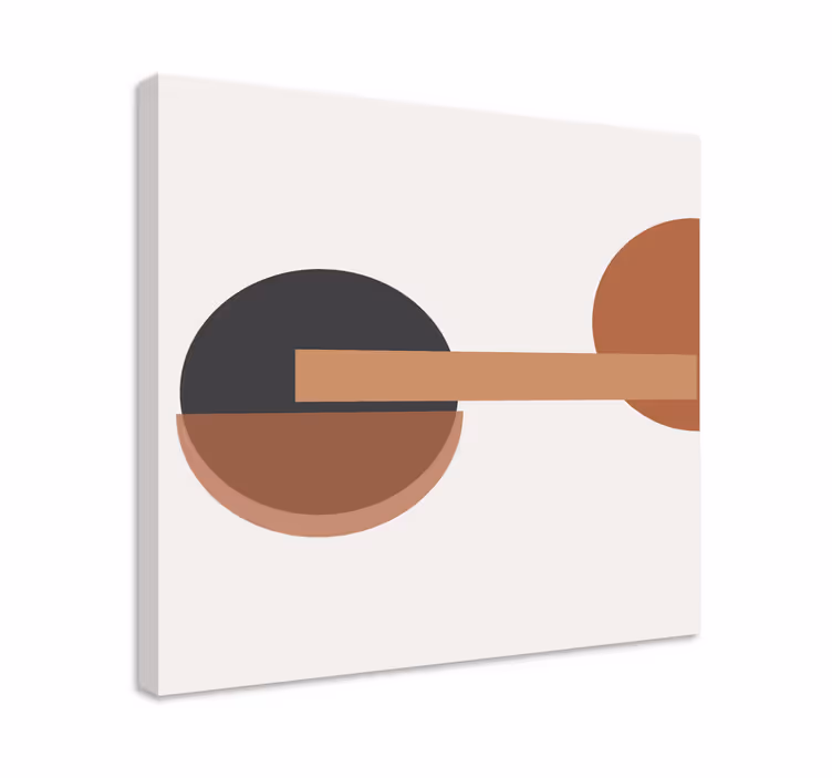 Obraz z geometrických tvarov abstraktná kruhová rovnováha - Tenstickers