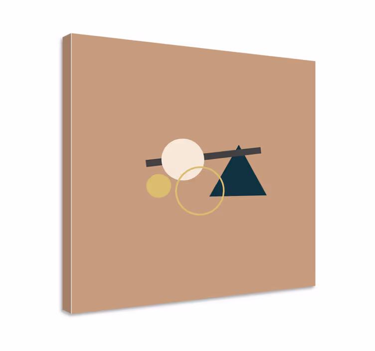 Obraz z geometrických tvarov vyvážené geometrické prvky - Tenstickers