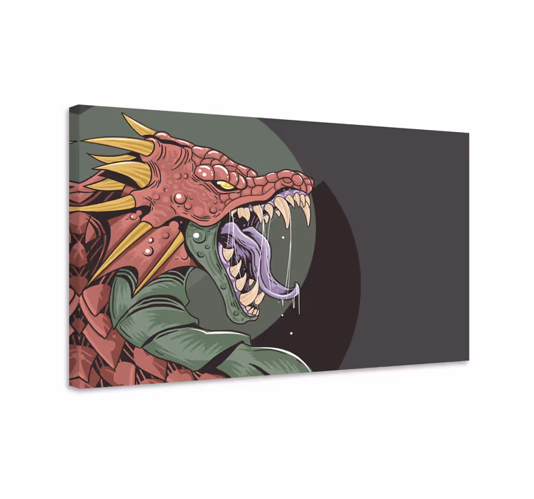 Dinosaurus obraz zúrivej drakovej bytosti - Tenstickers