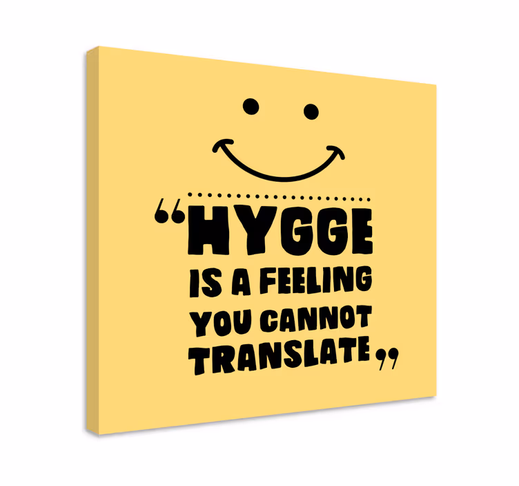 Obraz citáty hygge je pocit - Tenstickers