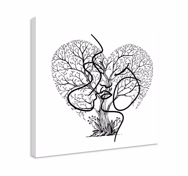 Abstraktné obrazy kiss tree na viacerých plátnoch - Tenstickers
