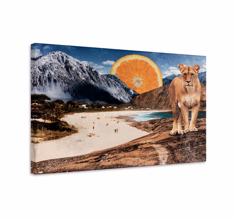 Obrazy surrealistických zvierat na plátne - Tenstickers