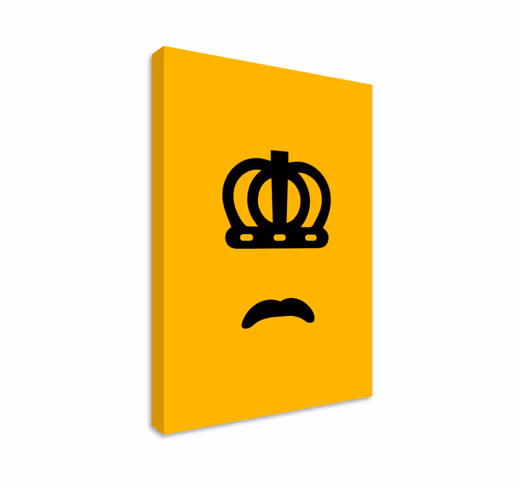 Abstraktný obraz emblemu kráľovskej tváre - Tenstickers