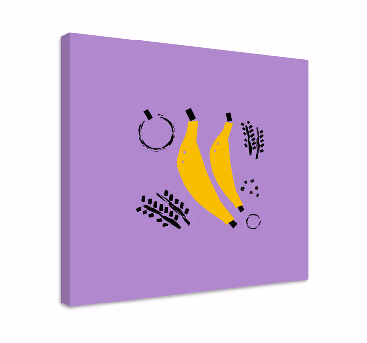 Obraz ovocie dizajn žltých banánov - Tenstickers