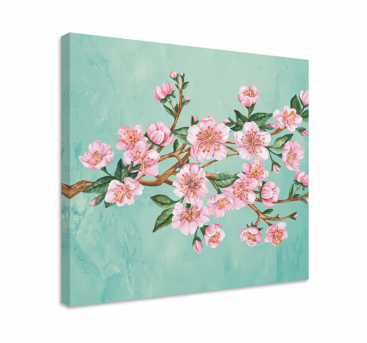Obraz na stenu rastliny sakura kvetný stvol - Tenstickers