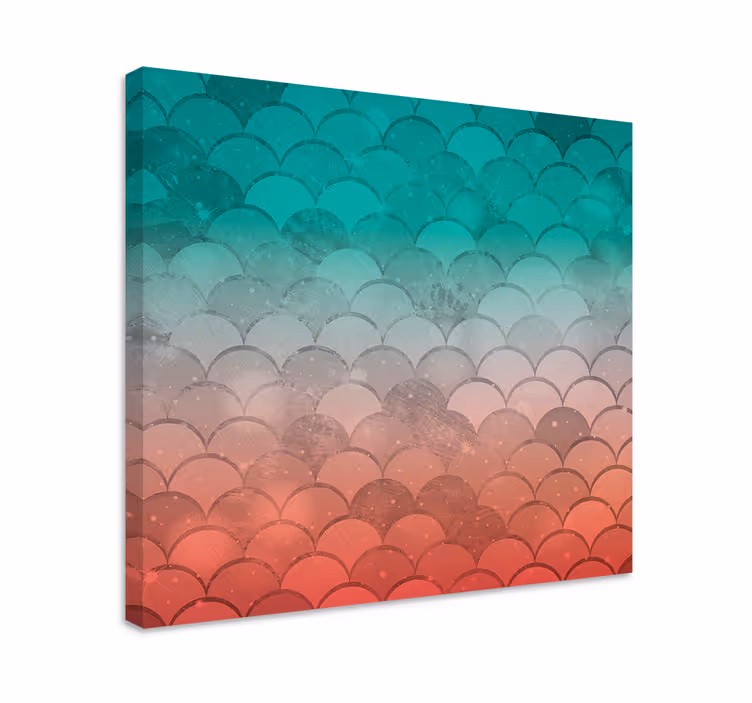Obraz z geometrických tvarov vlnité vzory - Tenstickers