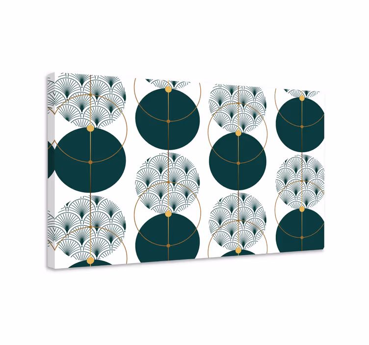 Glamour štýl umelecké geometrické obrazy na stenu - Tenstickers