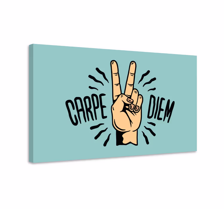 Carpe diem mierový motív ruky motivačné obrazy na stenu - Tenstickers