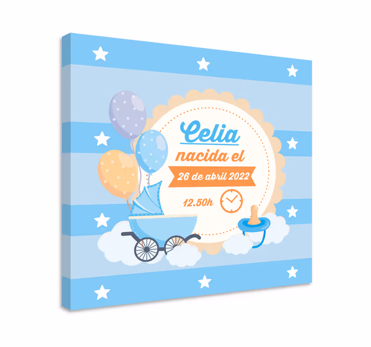 Obraz pre bábätko oslava oznámenia o narodení - Tenstickers