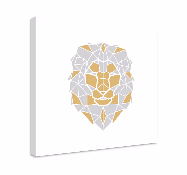 Obraz kone geometrická hlava leva - Tenstickers