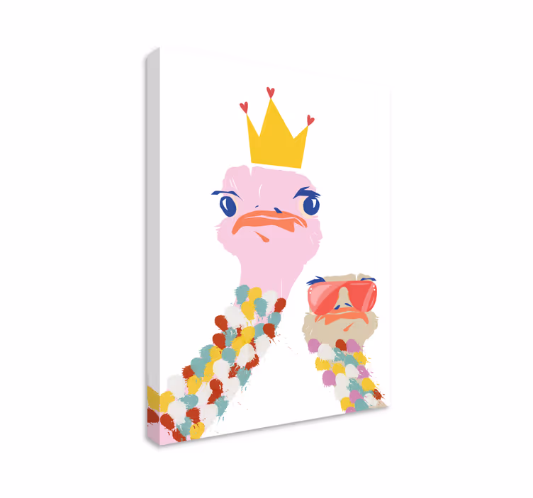 obraz zvierat pštros korunovaný - Tenstickers