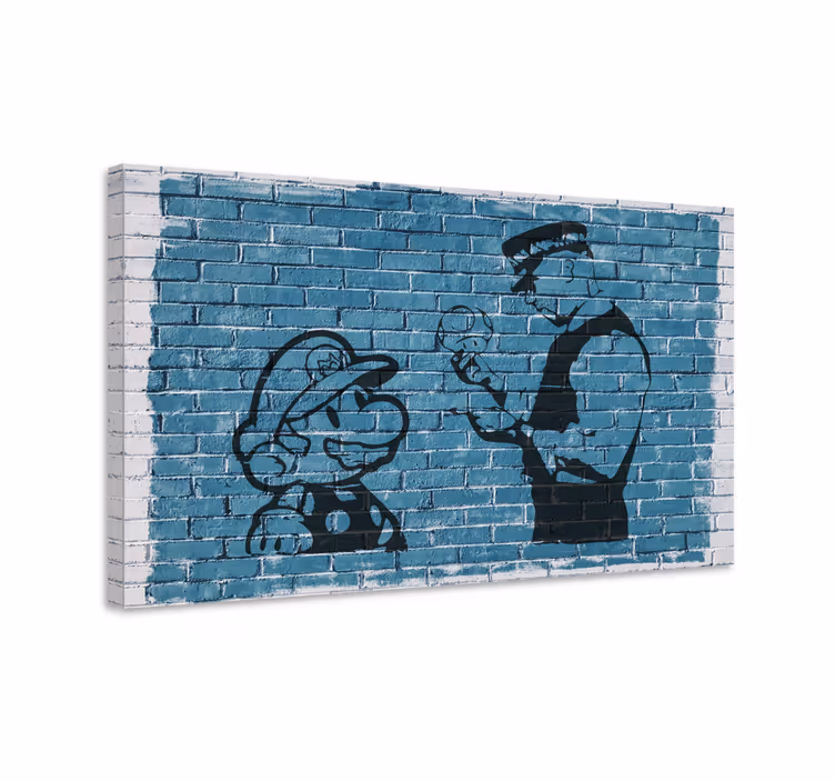 Policajt s mario moderným plátnom - Tenstickers