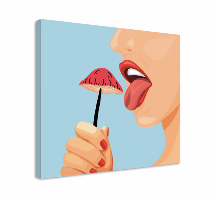 obraz ovocie lákavé jahodové pokušenie - Tenstickers