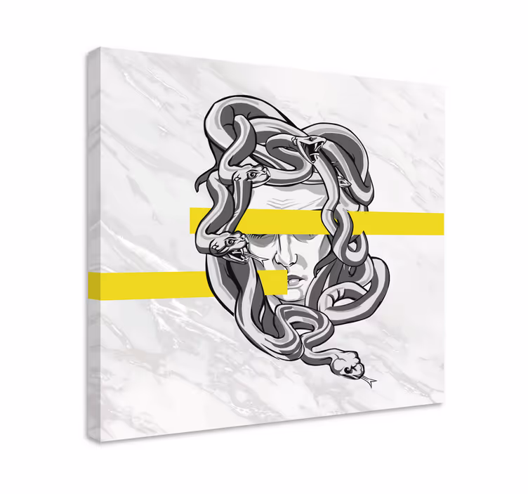 obraz s ornamentmi dizajn hlavy medúzy - Tenstickers