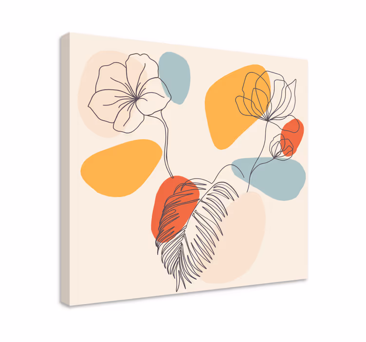 Botanické nástenné umenie farebné obrazy na stenu - Tenstickers