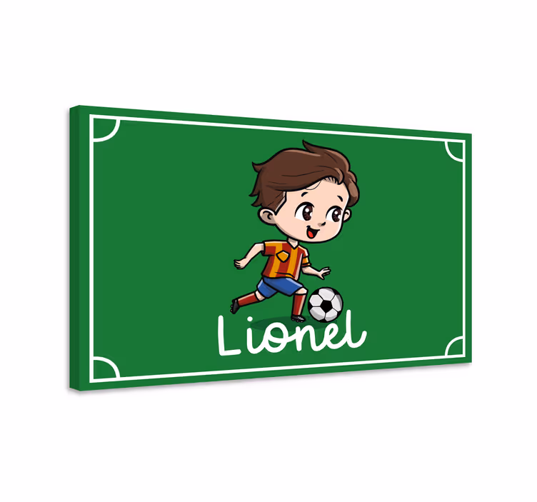 Obraz na stenu šport postava futbalistu - Tenstickers