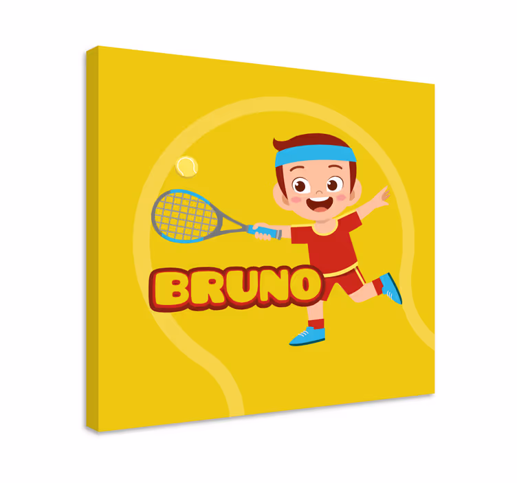 detský obraz na stenu tenista s menom - Tenstickers