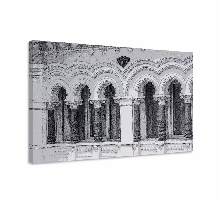Obraz mesto architektonické oblúky dizajn - Tenstickers