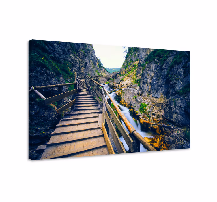 Obraz panoráma malebná riečna cesta - Tenstickers