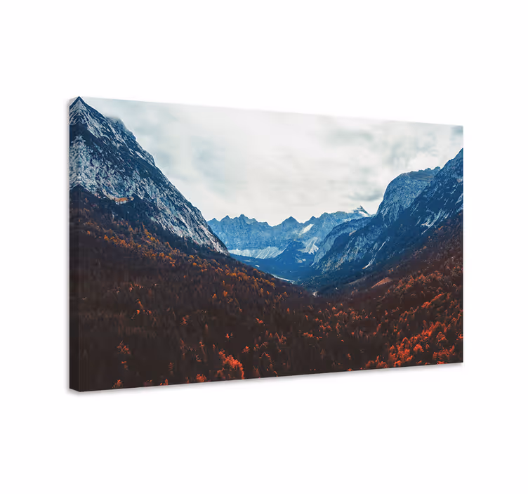 Obraz panoráma pohľad na horské údolie - Tenstickers