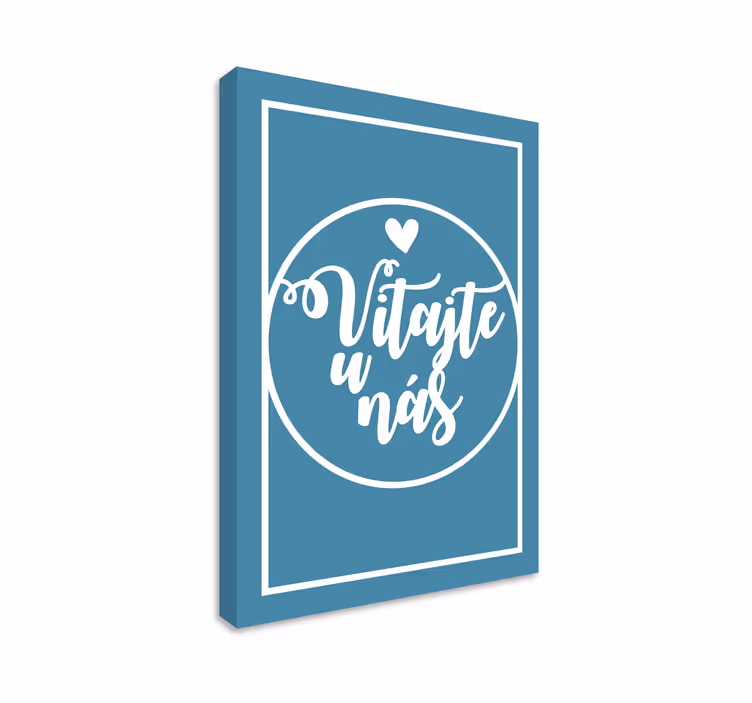 Obraz na stenu Vitajte u nás - Tenstickers