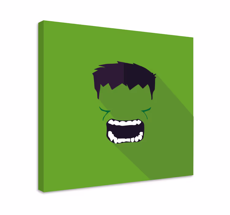 Zelený obraz na stenu so superhrdinom - Tenstickers