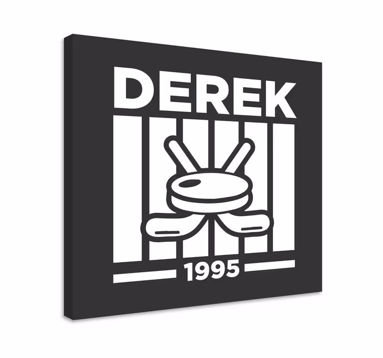 Obraz pre teenagera s personalizovaným hokejovým dizajnom - Tenstickers