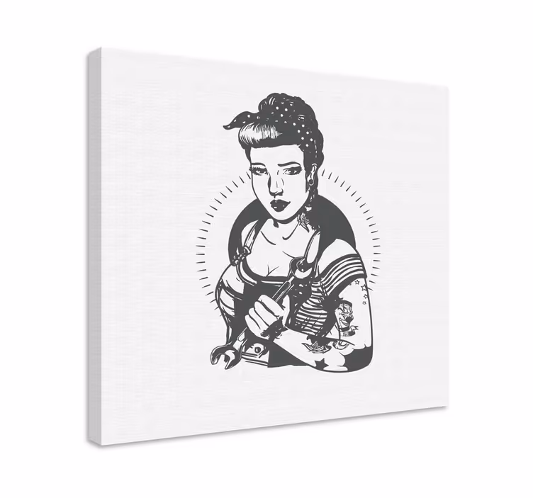 obraz postavy portrét silnej ženy - Tenstickers
