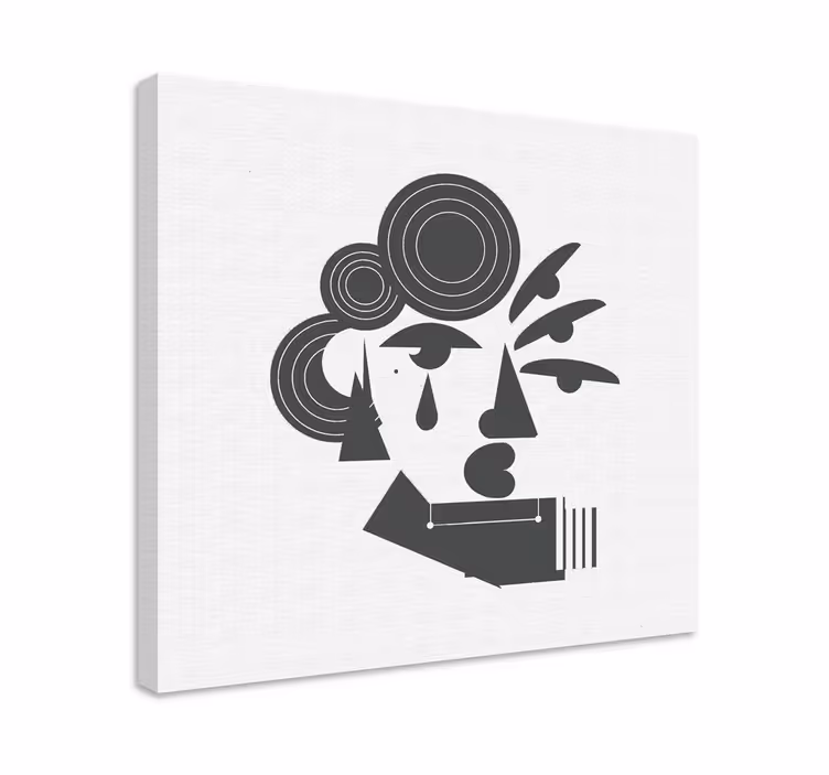 moderný obraz portrét abstraktnej postavy - Tenstickers