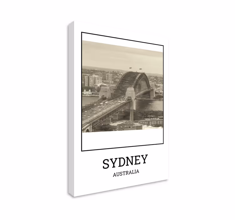 obraz mesto sydney blanco y negro - Tenstickers