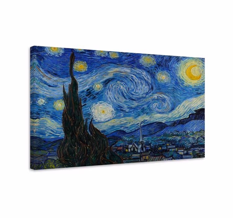 umelecký obraz van goghova hviezdna noc - Tenstickers
