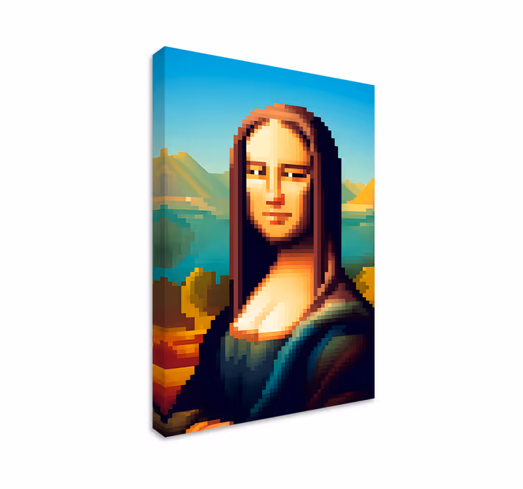 umelecký obraz gioconda pixel art - Tenstickers