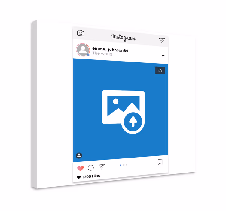 Obraz na mieru instagram - Tenstickers