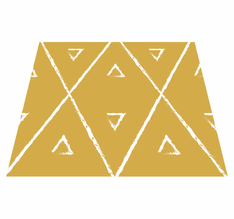 žltý vinylový koberec geometrický kosoštvorcový vzor - Tenstickers