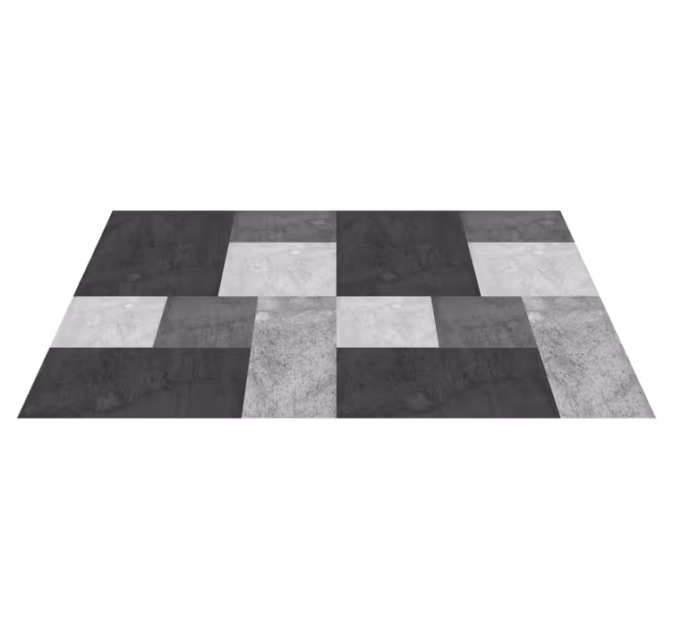 čierny vinylový koberec moderné - Tenstickers