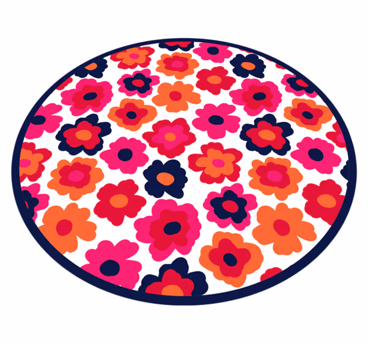 vinylový koberec s kvetmi červený mak - Tenstickers