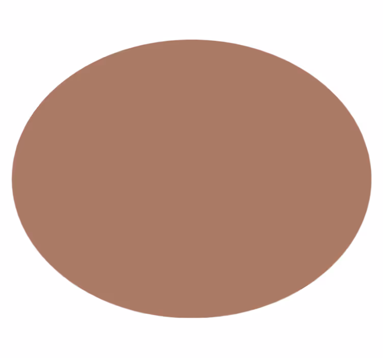 okrúhly vinylový koberec mocha mousse - Tenstickers