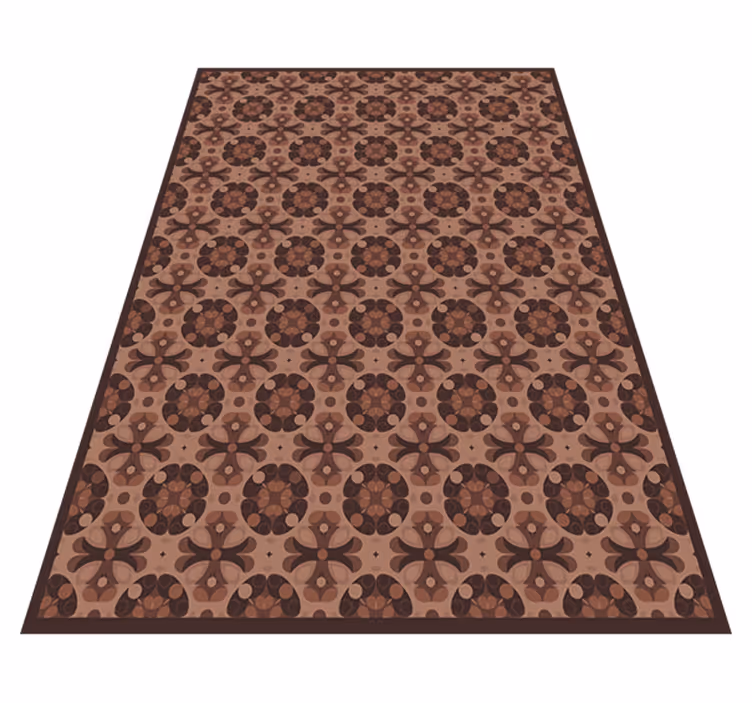 vinylový koberec kachličky mocha mousse - Tenstickers