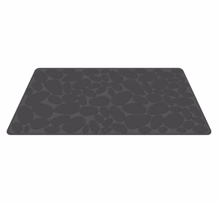 vinylový koberec do kúpelne efekt sivej skaly - Tenstickers