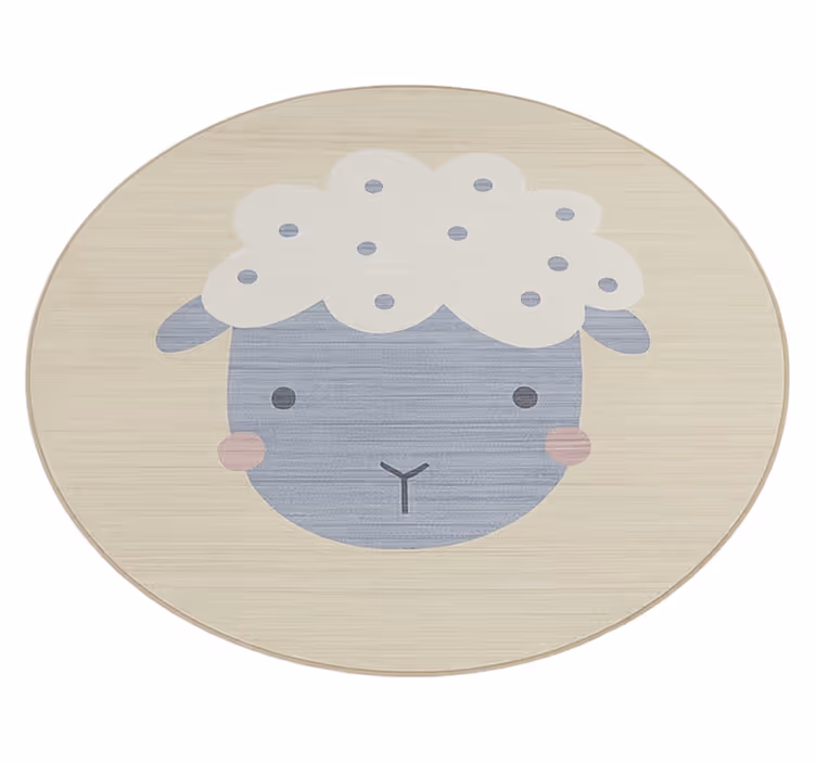rôzne vinylové koberce pre deti béžové ovečky - Tenstickers