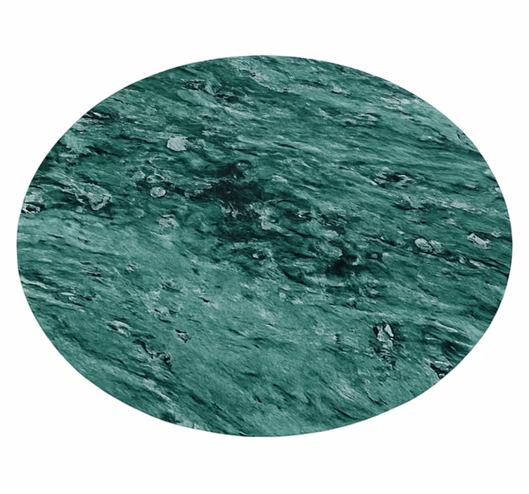 zelený vinylový koberec elegantný mramorový efekt - Tenstickers